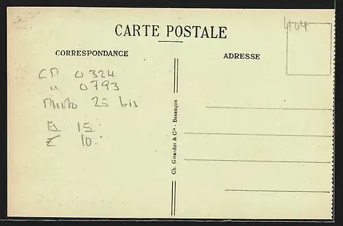 AK Rocher d`hercule au Passage des Combes