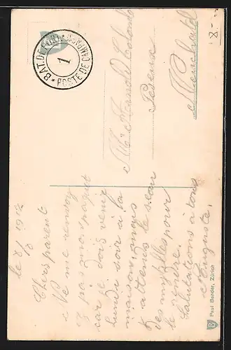 AK Lugano /Lago di Lugano, Panorama mit Booten