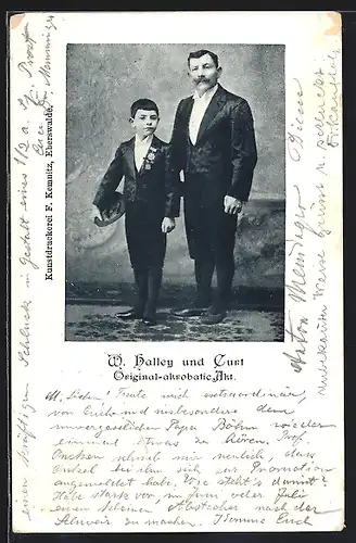 AK W. Halley und Curt, Original-akrobatic Akt