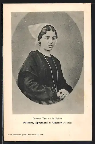 AK Costume Vendéen du Poitou, Palluau, Apremont et Aizenay (Vendée)