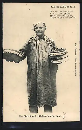 AK Un Marchand d`Echaudés de Féole