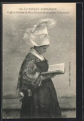 AK Argentan /Normandie, Coiffe et Costume de Basse Normandie