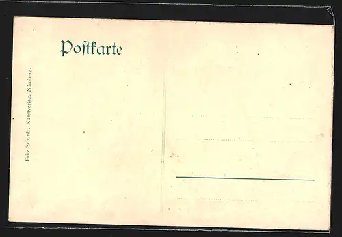 Lithographie Nürnberg, Bayerische Landes-Jubiläums- und Kunst-Ausstellung 1896, Münchner Bierhalle