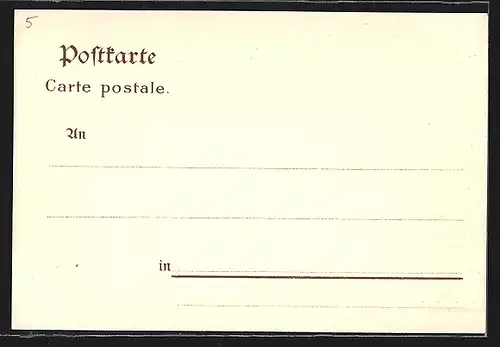 Lithographie Düsseldorf, Industrie-, Gewerbe- und Kunstausstellung 1902, Haupt-Weinrestaurant