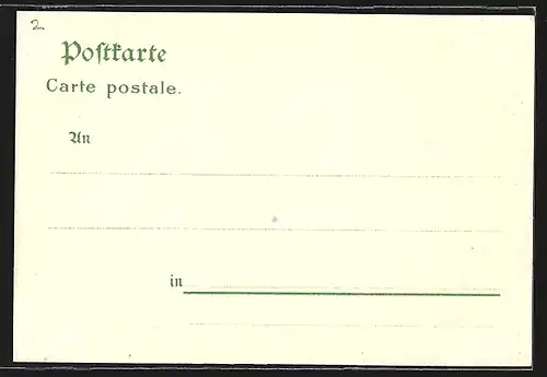 Lithographie Düsseldorf, Industrie-Gewerbe & Kunst-Ausstellung 1902, Cafe zur Schönen Aussicht