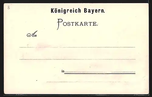 Künstler-Lithographie Nürnberg, Bayr. Landesausstellung, Gasthaus Weinhaus v. W. Weber