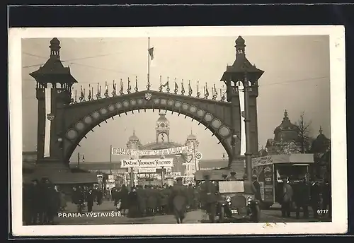 AK Praha, Vystaviste, Eingangstor zur Ausstellung