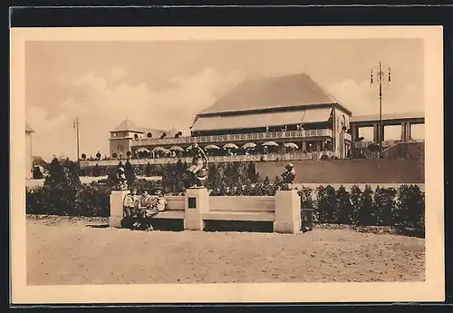 AK Leipzig, Internationale Baufachausstellung 1913, Haupt-Café von Emil Richter