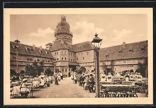 AK Leipzig, Internationale Baufachausstellung 1913, Hof der Pleissenburg