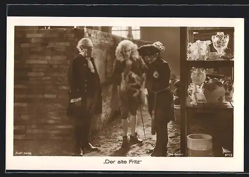 AK Filmszene aus Der alte Fritz mit Otto Gebühr