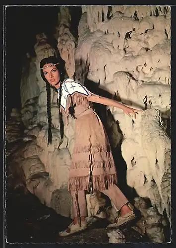 AK Karl May Film Winnetou 2. Teil, Schauspielerin Karin Dor