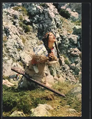 AK Marie Versini in Winnetou I. Teil