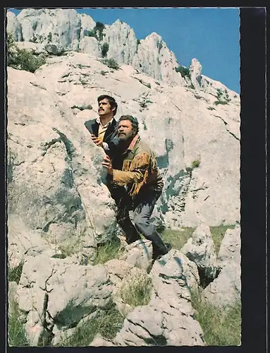 AK Karl May Film Winnetou 1. Teil, Schauspieler Mario Adorf