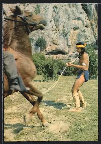 AK Karl May Film Winnetou 1. Teil, Filmszene