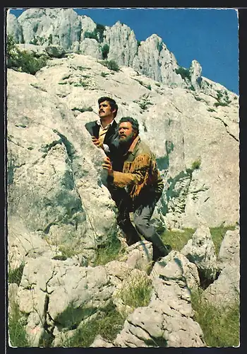 AK Karl May Film Winnetou 1. Teil, Schauspieler Mario Adorf