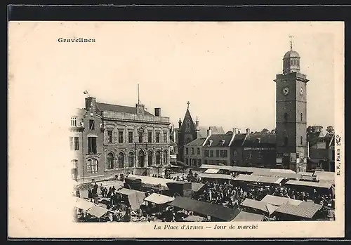 AK Gravelines, La Place d`Armes, Jour de marché