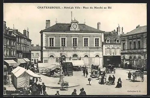 AK Chateauroux, Hotel de Ville, Place du Marche au Blé