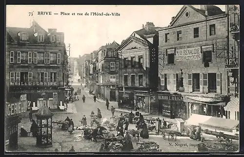 AK Brive, Place et rue de l`Hôtel-de-Ville