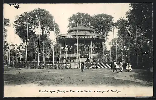 AK Dunkerque, Parc de la Marine & Kiosque de Musique