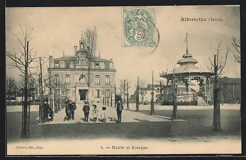 AK Alfortville, Mairie et Kiosque