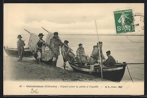 AK Ouistreham, Départ pour la pêche à l`équille