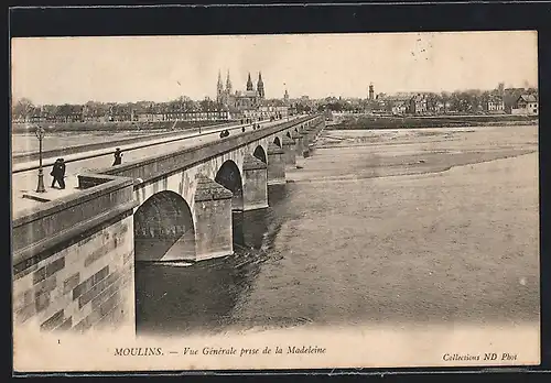 AK Moulins, Vue Générale prise de la Madeleine