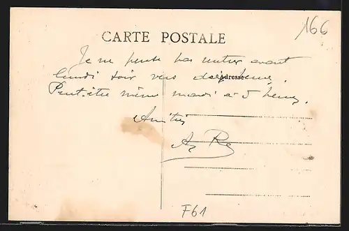 AK Argentan, Rue de l`Orne, Strassenpartie