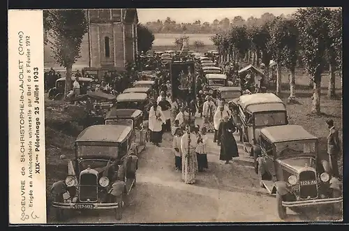 AK St-Christophe-le-Jajolet, Pélerinage 25 Juillet 1933