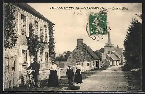 AK Sainte-Marguerite-de-Carrouges, Route de Ranes