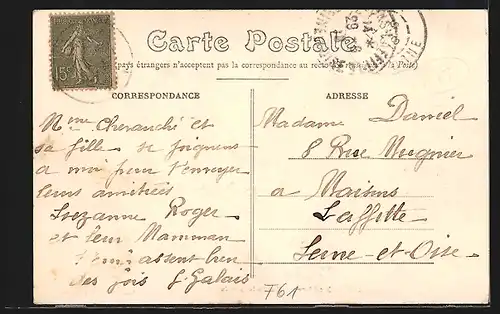 AK La Perrière, Rue de la Juiverie, Strassenpartie