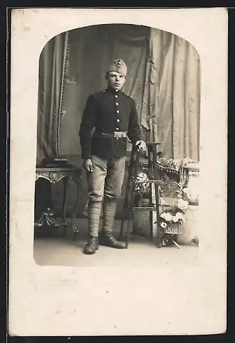 Foto-AK Junger Mann in österreichischer Militär-Uniform