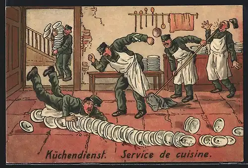 AK Küchendienst, schweizer Soldatenhumor