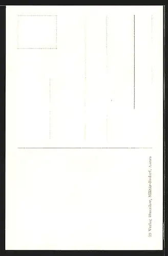 Künstler-AK Schweizer Soldat mit Zigarette im Mund