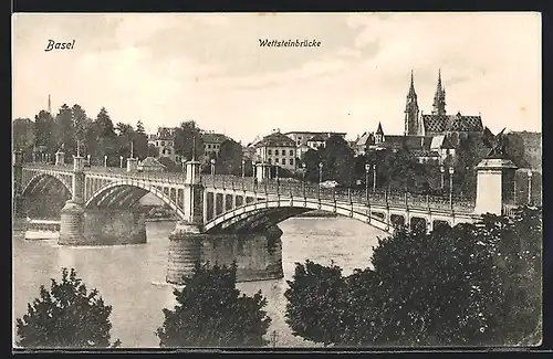 AK Basel, Wettsteinbrücle