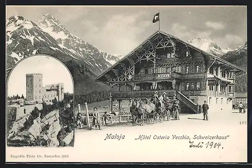 AK Maloja, Hotel Osteria-Vecchia, Schweizerhaus