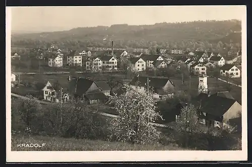 AK Kradolf, Ortsansicht mit Umgebung aus der Vogelschau