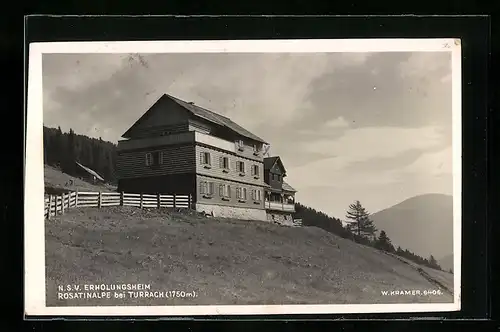 AK Turrach, Rosatinalpe, NSV-Erholungsheim mit Umgebung