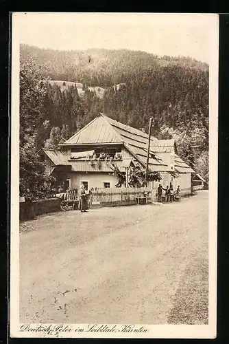 AK Ferlach, Gasthof Deutscher Peter im Loibltal