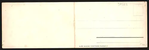 Klapp-AK Masserberg / Thr. Wald, Panoramablick auf den Ort und das Umland