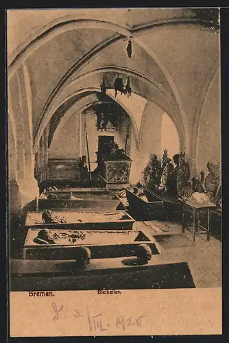 AK Bremen, Bleikeller mit Särgen