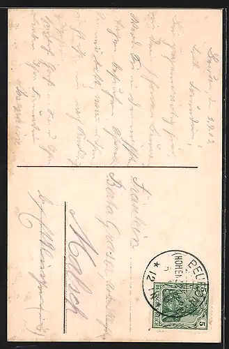 AK Beuron, Herz-Jesu-Statue