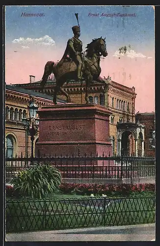 AK Hannover, Ernst-August-Denkmal