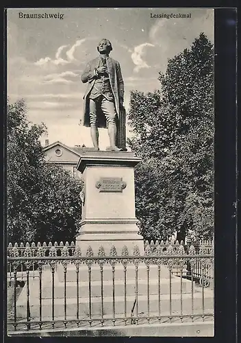 AK Braunschweig, Lessing-Denkmal
