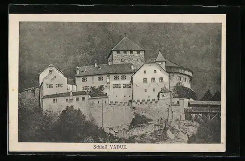 AK Vaduz, Schloss Vaduz, Gebäudeansicht