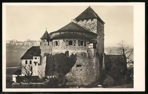 AK Vaduz, Schloss Vaduz, Seitenansicht
