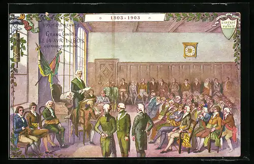 AK Lausanne, Premiere Seance du grand conseil 1803