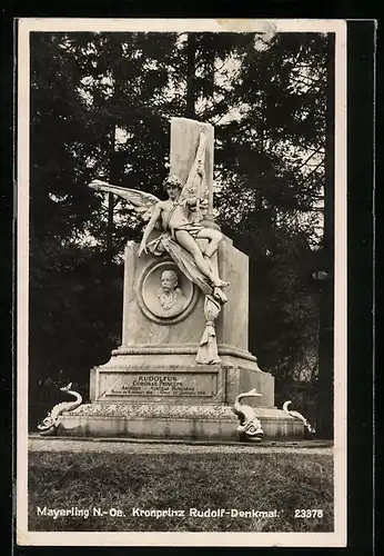 AK Mayerling, Kronprinz Rudolf-Denkmal