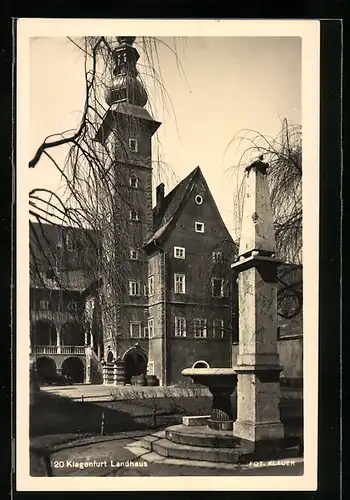 AK Klagenfurt, Landhaus mit Denkmal