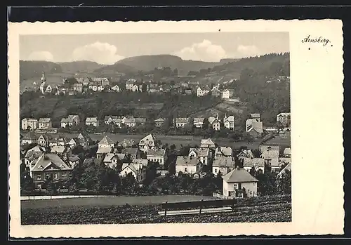 AK Arnsberg, Ortsansicht aus der Vogelschau