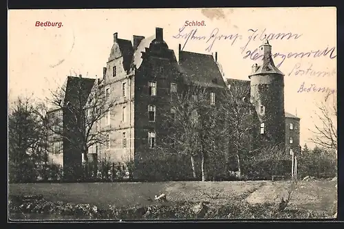 AK Bedburg, Blick auf das Schloss